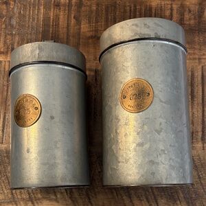 Vintage Style Metal Canister Set
